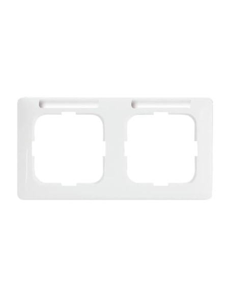 1732 NSKA-214^RAMKA 2-KROTNA Z OKIENKIEM I POLEM OPISOWYM POZIOMY-REFLEX-BIAŁY ALPEJSKI