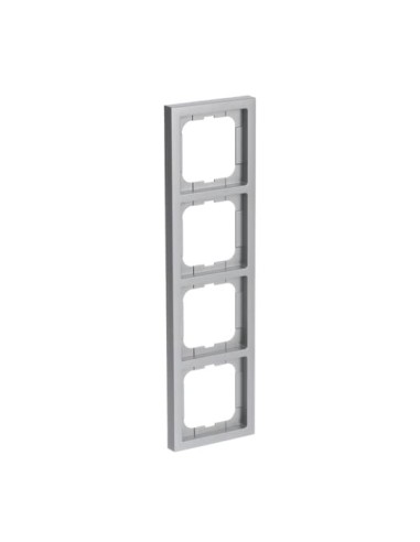 1724-183K^RAMKA 4-KROTNA -FUTURE-ALUMINIOWO SREBRNY