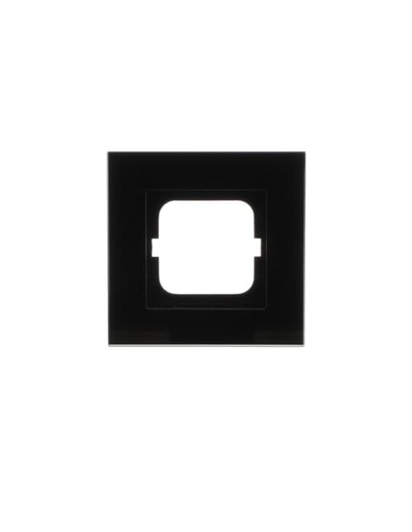 1721-825  ramka 1-krotna  Carat Czarne szkło