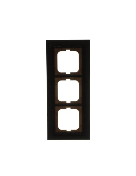 1723-825  ramka 3-krotna  Carat Czarne szkło