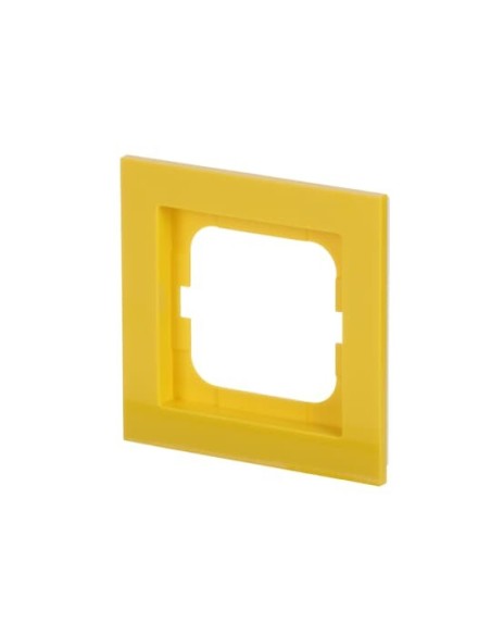 1721-285  ramka 1-krotna  Busch-axcent żółty