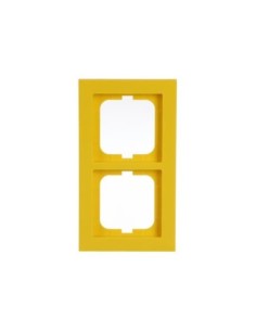 1722-285  ramka 2-krotna  Busch-axcent żółty