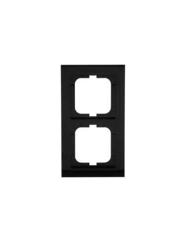 1722-281  ramka 2-krotna  Busch-axcent czarny