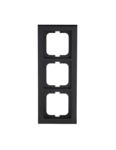 1723-281  ramka 3-krotna  Busch-axcent czarny