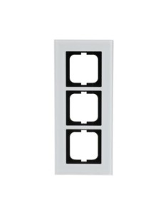 1723-811  ramka 3-krotna  Carat Białe szkło