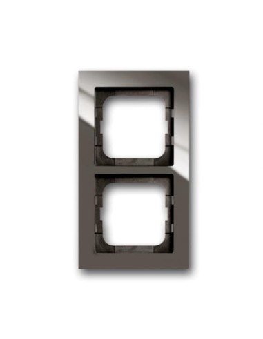 1722-291-500  ramka 2-krotna  Busch-axcent szary entree