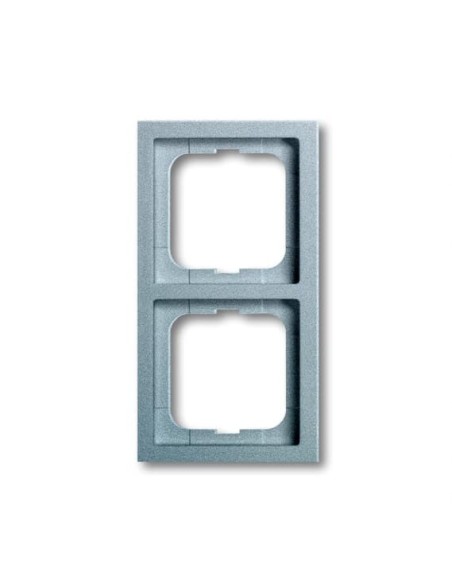 1722-183K-500^RAMKA 2-KROTNA -FUTURE-ALUMINIOWO SREBRNY