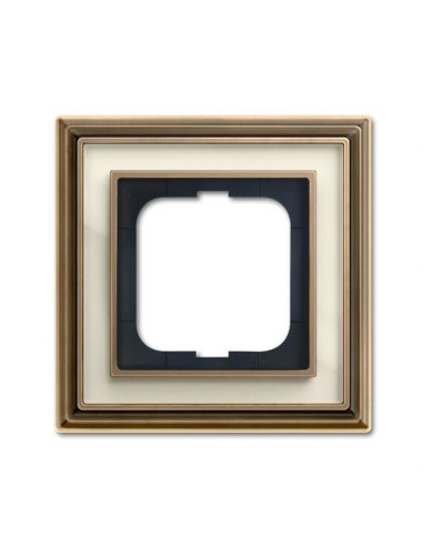 1721-848-500  ramka 1-krotna  Dynasty Antyczny mosiądz pasek kość słoniowa