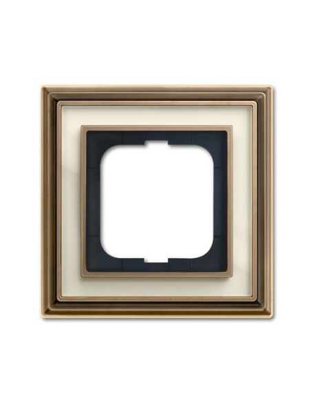 1721-848-500  ramka 1-krotna  Dynasty Antyczny mosiądz pasek kość słoniowa