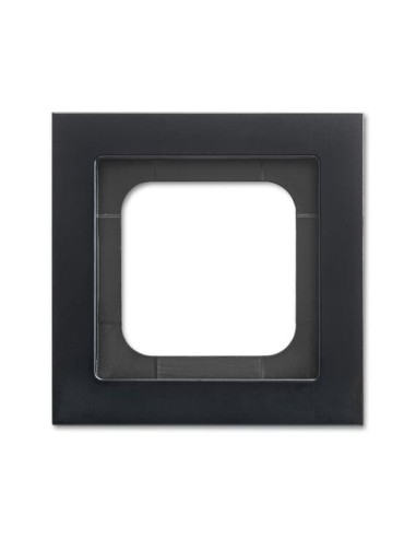1721-275-500  ramka 1-krotna  Busch-axcent czarny matowy