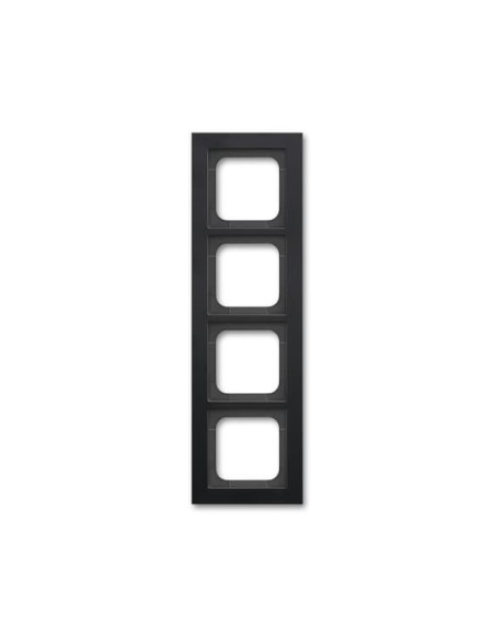 1724-275-500  ramka 4-krotna  Busch-axcent czarny matowy