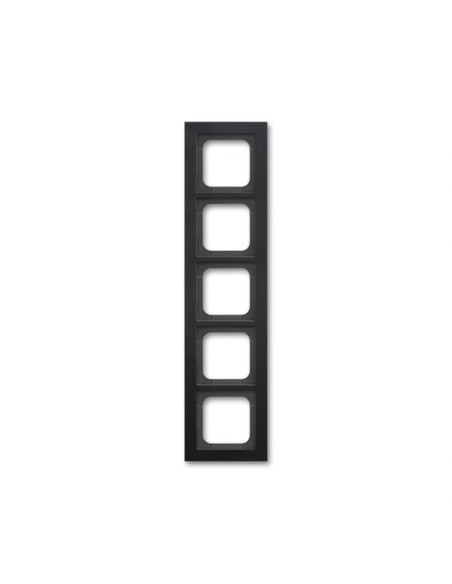 1725-275-500  ramka 5-krotna  Busch-axcent czarny matowy