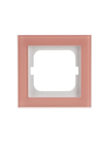 1721-227  ramka 1-krotna  Busch-axcent oszklony koralowiec