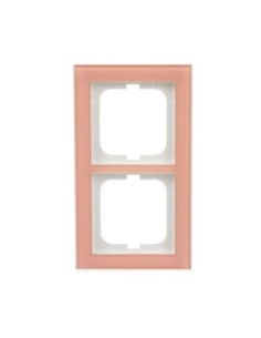 1722-227  ramka 2-krotna  Busch-axcent oszklony koralowiec