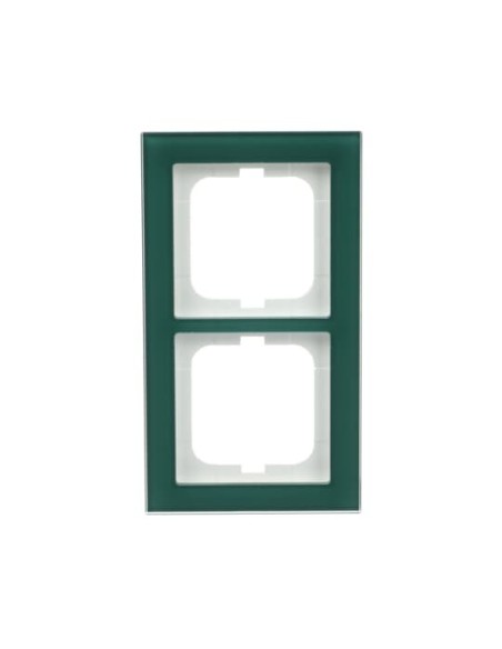 1722-226  ramka 2-krotna  Busch-axcent oszklone awokado