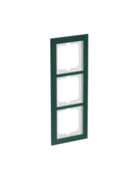 1723-226  ramka 3-krotna  Busch-axcent oszklone awokado