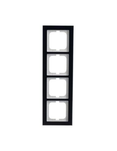 1724-223  ramka 4-krotna  Busch-axcent szklisty fiolet