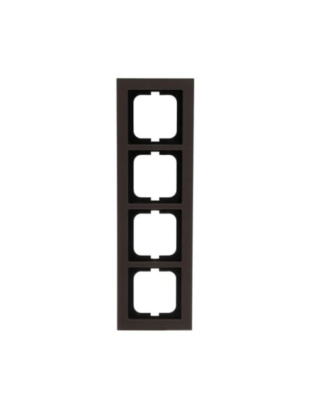 1724-243  ramka 4-krotna  Busch-axcent brązowy papier