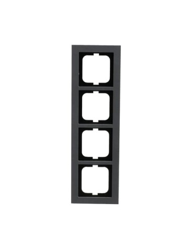 1724-298  ramka 4-krotna  Busch-axcent szarość betonu