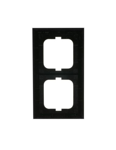 1722-245  ramka 2-krotna  Busch-axcent czarne szkło