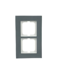 1722-815  ramka 2-krotna  Carat Porcelana antracytowa