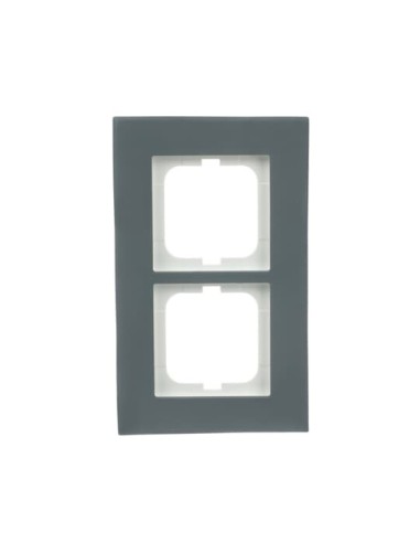 1722-815  ramka 2-krotna  Carat Porcelana antracytowa