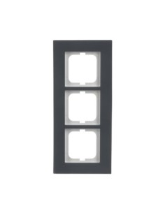 1723-815  ramka 3-krotna  Carat Porcelana antracytowa