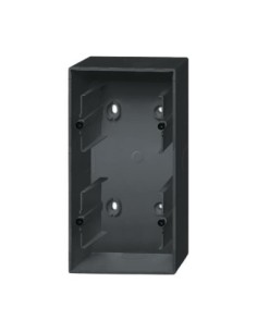 1702-885^ADAPTER NADTYNKOWY 2-KROTNY OBUDOWA DO MECHANIZMÓW I POKRYW Z RAMKAMI. -FUTURE-CZARNY MATOWY