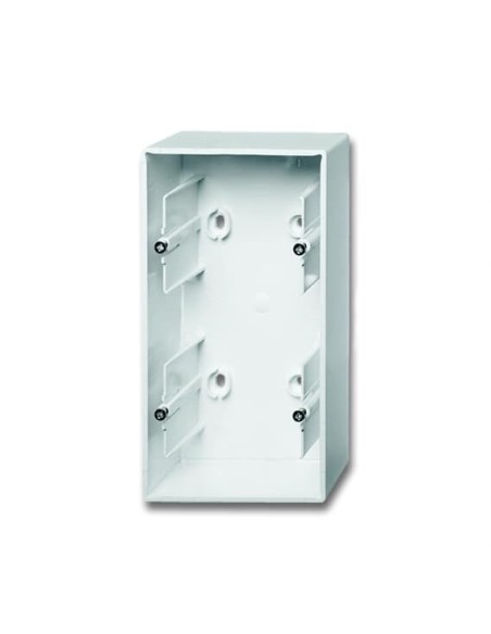 1702-94-507^ADAPTER NADTYNKOWY 2-KROTNY OBUDOWA DO MECHANIZMÓW I POKRYW Z RAMKAMI.  Basic55 biały alpejski