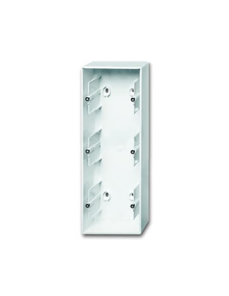 1703-94-507^ADAPTER NADTYNKOWY 3-KROTNY OBUDOWA DO MECHANIZMÓW I POKRYW Z RAMKAMI.  Basic55 biały alpejski