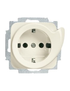 20 EUCDR-212^GNIAZDO SERWISOWE BUSCH-SERVICESTECKDOSE Z SZYBKOZŁĄCZAMI. Z UZIEMIENIEM  2P+E. -BUSCH-DURO-KOŚĆ SŁONIOWA