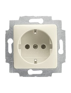 20 EUCQ-212^GNIAZDO SCHUKO Z POKRYWAYWĄ 50 X 50 MM. -BUSCH-DURO-KOŚĆ SŁONIOWA