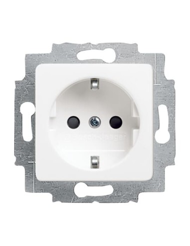 20 EUCQ-214^GNIAZDO SCHUKO Z POKRYWAYWĄ 50 X 50 MM. -REFLEX-BIAŁY ALPEJSKI
