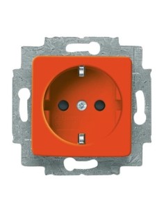 20 EUCQ-14-212^GNIAZDO SCHUKO Z POKRYWAYWĄ 50 X 50 MM. -BUSCH-DURO-POMARAŃCZOWY RAL 2004
