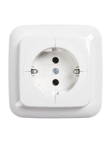 20 EUA-214^GNIAZDO BUSCH-OBJEKTSTECKDOSE Z PRZYKRĘCANYM PIERŚCIENIEM NOŚNYM. POKRYWA KOMPLETNA. Z SZYBKOZŁĄCZAMI. Z UZIEMIENIEM