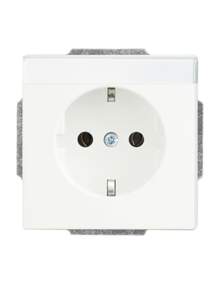 20 EUN-884^Gniazdo SCHUKO z polem opisowym