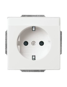 20 EUN-84-500^GNIAZDO SCHUKO Z POLEM OPISOWYM Z UZIEMIENIEM 2P+E. -CARATSOLOAXCENTFUTURE-BIAŁY STUDYJNY