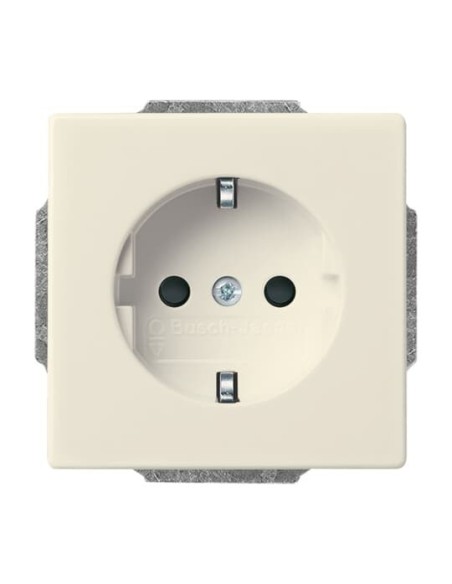 20 EUC-82-500^GNIAZDO SCHUKO Z SZYBKOZŁĄCZAMI. Z UZIEMIENIEM  2P+E. -CARATSOLOFUTURE-KOŚĆ SŁONIOWA