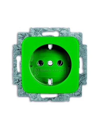 20 EUC-13-212-500^GNIAZDO SCHUKO Z NADRUKIEM -BUSCH-DURO 2000 SI-KREMOWY