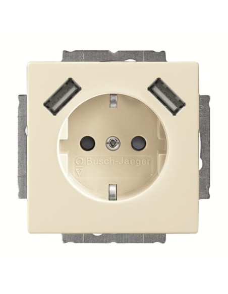 20 EUCB2USB-82-500^Gniazdo 230V z ładowarką 2x USB