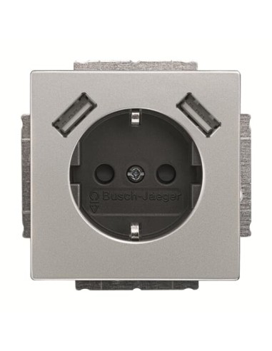 20 EUCB2USB-866-500^Gniazdo 230V z ładowarką 2x USB