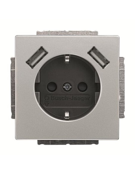 20 EUCB2USB-866-500^Gniazdo 230V z ładowarką 2x USB