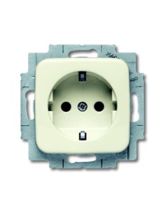 20 EUCKS-212-500^GNIAZDO SCHUKO Z PRZESŁONAMI Z SZYBKOZŁĄCZAMI. Z UZIEMIENIEM 2P+E. -BUSCH-DURO-KOŚĆ SŁONIOWA