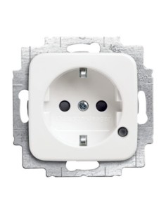 20 EUCBL-214^GNIAZDO SCHUKO OŚWIETLENIE KONTROLNE Z DIODAMI LED. -REFLEX-BIAŁY ALPEJSKI