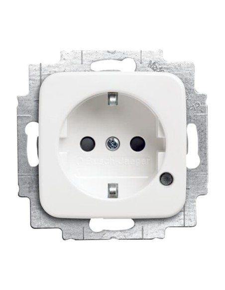 20 EUCBL-214^GNIAZDO SCHUKO OŚWIETLENIE KONTROLNE Z DIODAMI LED. -REFLEX-BIAŁY ALPEJSKI