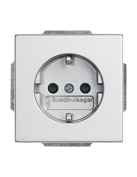 20 EUCBLI-83^GNIAZDO SCHUKO ŚWIATŁO NOCNE ORIENTACYJNE Z DOLNYM PODŚWIETLENIEM LED. -FUTURE-ALUMINIOWO SREBRNY