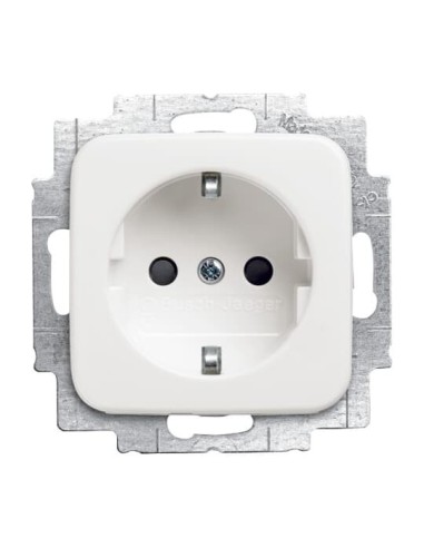 20 EURKS-214^GNIAZDO SCHUKO BEZ ZACISKÓW 2P+E -REFLEX-BIAŁY ALPEJSKI