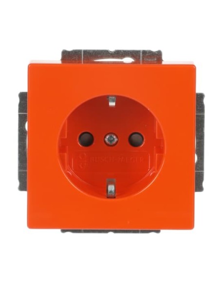 20 EUCKS-14-82^GNIAZDO SCHUKO Z PRZESŁONAMI Z SZYBKOZŁĄCZAMI. Z UZIEMIENIEM 2P+E. -FUTURE-POMARAŃCZOWY RAL 2004