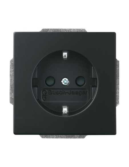 20 EUCBLI-885^GNIAZDO SCHUKO ŚWIATŁO NOCNE ORIENTACYJNE Z DOLNYM PODŚWIETLENIEM LED. -FUTURE-CZARNY MATOWY