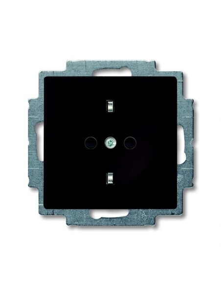 20 EUCKS-95-507^GNIAZDO SCHUKO Z PRZESŁONAMI Z SZYBKOZŁĄCZAMI. Z UZIEMIENIEM 2P+E.  Basic55 czarny château